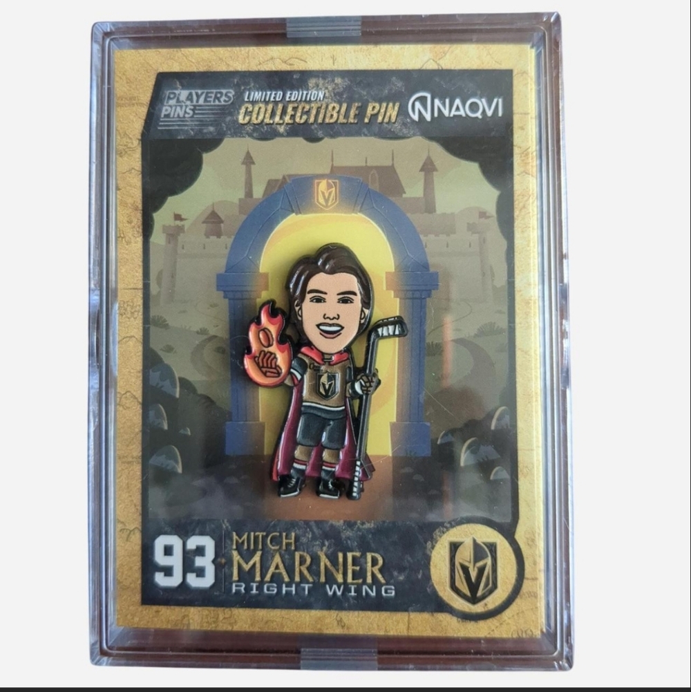 MITCH MARNER VEGAS GOLDEN KNIGHTS OPENING NIGHT PIN 10/8/25 LA KINGS VGK